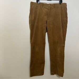 Polo Ralph Lauren Pants Mens 38x32 Brown Corduroy Stretch Classic Fit Cotton